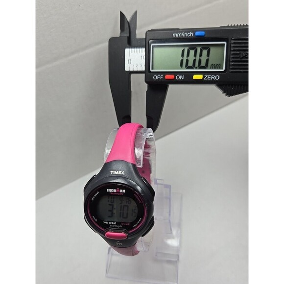 Womens Timex Ironman Triathlon 10 Lap Digital Watch Indiglo Alarms New Battery - Picture 6 of 11